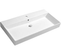Sapho Kare lavabo 80x45 cm rectangulaire classique-de meuble blanc brillant 17085