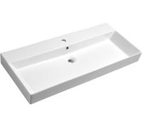 Sapho Kare lavabo 98x45.5 cm rectangulaire classique-de meuble blanc brillant 17100