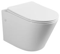 Sapho Paco cuvette de wc suspendue sans bride blanc PZ1012WR