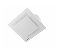 Sapho Tecto - Ventilateur de plafond axial avec minuterie, 20 W, conduit 100 mm, blanc TC202