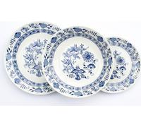 Saphyr, set d'assiettes, oignon, Thun 1794, 18 pièces