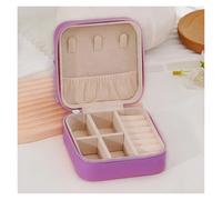 SAPIIKEF Boîte à Bijoux de Voyage en PU, Organiseur de Rangement Portable for Boucles d'oreilles, Cadeau, nouveauté 2024(8)