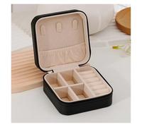 SAPIIKEF Boîte à Bijoux de Voyage en PU, Organiseur de Rangement Portable for Boucles d'oreilles, Cadeau, nouveauté 2024(4)