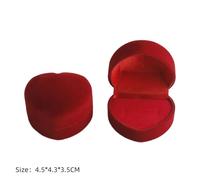 SAPIIKEF Boîte carrée en Velours for bagues de fiançailles, boîte d'emballage for Boucles d'oreilles, Bijoux, Cadeau de Saint-Valentin, présentoir for bagues, Vente en Gros(Brown)