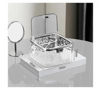 SAPIIKEF Boîte de Rangement en Acrylique for Accessoires de Cheveux, Organiseur Transparent for élastiques à Cheveux, Bandeau, dosettes de lessive, boîte de Rangement de Bureau(Transparent M)