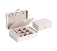 SAPIIKEF Boîte de Rangement for Bijoux Portable, Version coréenne, Style Ins, Nouvelle Collection 2024, Sac de Voyage Haut de Gamme, Exquis, Grande capacité(Red)