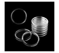 SAPIIKEF Boîte de Rangement for Capsules de Monnaie 21/23/25/30/32/38/40/45 mm, étuis en Plastique Transparent, Supports de Protection for Capsules de Monnaie(40mm 100pcs)