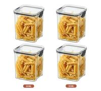 SAPIIKEF Ensemble de bocaux empilables et hermétiques en Plastique de 460 à 1800 ML, contenants de Rangement for multigrains, Fruits secs, thé(950ml x4)