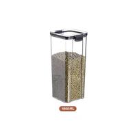 SAPIIKEF Ensemble de bocaux empilables et hermétiques en Plastique de 460 à 1800 ML, contenants de Rangement for multigrains, Fruits secs, thé(1800ml x1)