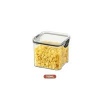 SAPIIKEF Ensemble de bocaux empilables et hermétiques en Plastique de 460 à 1800 ML, contenants de Rangement for multigrains, Fruits secs, thé(700ml x1)