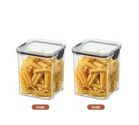 SAPIIKEF Ensemble de bocaux empilables et hermétiques en Plastique de 460 à 1800 ML, contenants de Rangement for multigrains, Fruits secs, thé(950ml x2)