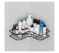 SAPIIKEF Étagère de Salle de Bain, étagère de Rangement d'angle Murale, Porte-shampoing, Support de cosmétiques, Panier de Douche en Fer, Organisateur de Salle de Bain(1pc Triangle Black)
