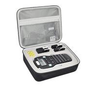 SAPIIKEF Étui Compatible avec l'étiqueteuse Portable DYMO LabelManager 160/280, Organiseur de Rangement for Adaptateur Secteur(Gray Inner)