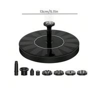 SAPIIKEF Fontaine à Eau Solaire for Piscine, étang, Cascade, Fournitures de Jardin, décoration extérieure, Mini Fontaine à énergie Solaire, Bains d'oiseaux(13cm)