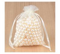 SAPIIKEF Lot de 100 sachets d'emballage for Bijoux, 24 Couleurs, 5 x 7, 7 x 9, 9 x 12, 10 x 15 cm, en Organza, for Cadeaux, Mariage, Pochettes à Cordon, Vente en Gros(6 Jonquil,5x7cm)