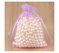 SAPIIKEF Lot de 100 sachets d'emballage for Bijoux, 24 Couleurs, 5 x 7, 7 x 9, 9 x 12, 10 x 15 cm, en Organza, for Cadeaux, Mariage, Pochettes à Cordon, Vente en Gros(24 Light Purple,10x15cm)