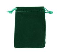 SAPIIKEF Lot de 5 à 10 sachets en Velours coloré avec Cordon de Serrage, sachets d'emballage Multi-Tailles for Bijoux, Bonbons, présentoirs, Cadeaux, Festivals(Green,7X9CM (10pcs))