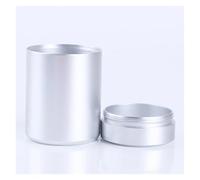 SAPIIKEF Mini Bocal Portable scellé de Voyage, résistant à l'humidité, Couleur Unie, conteneur de Stockage de Bonbons aux Noix, boîte à thé, boîte en métal, Acier Inoxydable(Sliver)