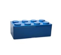 SAPIIKEF Nouvelle boîte de Rangement créative en Plastique avec Formes de Blocs de Construction, Gain de Place, Fournitures de Bureau Pratiques superposées(M Blue)