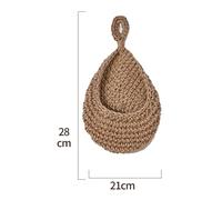 SAPIIKEF Panier Mural tissé à la Main for Fruits et légumes, décoration for Potager, Jardin, Plantes, Fleurs, oignons(Blue)