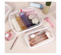 SAPIIKEF Pochettes de Rangement en Plastique à Fermeture éclair, bacs de Rangement empilables, étanches, for Jouets, Petits Objets, Trousse de Maquillage, Trousse à cosmétiques(M 25x20x5cm)