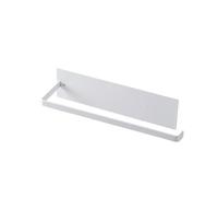 SAPIIKEF Porte-essuie-Tout de Cuisine en Acier au Carbone, sans Perforation, étagère à Papier, Cintre for Rouleau de Papier ménager, Support de Rangement for pellicule Plastique et Chiffons(White)