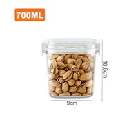 SAPIIKEF Récipient sous Vide for Grains de café, réservoir scellé, Bocal sous Vide électrique, boîte de Rangement for céréales et Riz, boîte scellée étanche à l'humidité(700ML Box)