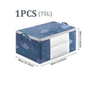 SAPIIKEF Sac de Rangement Grande capacité 4/2/1 pièces, résistant à l'humidité et à la poussière, for couettes, couvertures, Sacs de tri, Sac à Bagages(Plum)