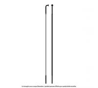 Sapim, Cx-Ray INOX J-Bend, Rayons, Noir, 260Mm, Unisexe-Adulte