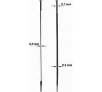 Sapim Cx-ray Inox Rayon noir 242 mm Noir 242 mm