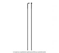 Sapim, D-Light INOX J-Bend, Rayons, Noir, 272Mm, Unisexe-Adulte