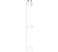 Sapim Rayons Solides à Simple Bout en J, Argent, 296 mm