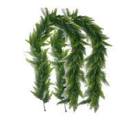 Sapin Artificiel de 180 cm à Suspendre, Fausse Vigne de Noël, en Plastique, for décoration Murale, en rotin, for la Maison, Noël, Mariage(180cm 2pcs)
