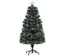 sapin artificiel HOMCOM Plastique 66x66x120cm Vert