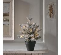 Sapin Artificiel Lumineux Enneigé de 45 cm, Décoration de Noël