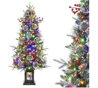 Sapin de fibre optique LUNSY de 120 cm avec 150 lumières et 8 modes, pour illuminer Noël