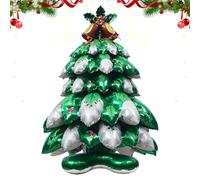 Sapin De Flocon De Neige - Film Aluminium 87x25cm | Ballon Thème De | Ballon Debout 4D | Accessoires De Vacances Pour Décorations De Fête Intérieure Et Extérieure, Célébration Du Festival D'