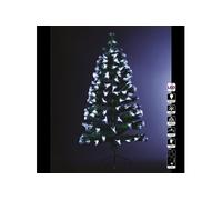 Sapin de Noël 120 cm vert lumineux LED blanc