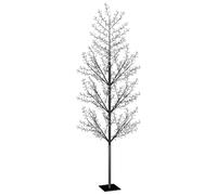 Sapin de Noël 1200 LED bleu Cerisier en fleurs 400 cm vidaXL Bleu