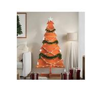 vidaXL Sapin de Noël 150 cm en bois massif – Marron – Intérieur