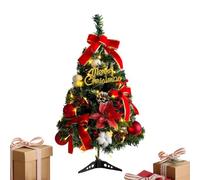 Sapin de Noël 43 cm avec éclairage | Mini sapin de Noël avec lumières pour décoration de la maison, chambre à coucher, salon, bureau, cheminée, ferme, appartement