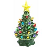 Sapin de Noël à LED 19 cm en céramique