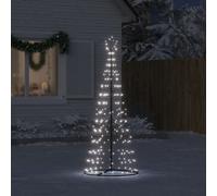 Sapin de Noël à LED 200 LED blanc froid 182 cm cascade arbre jardin vidaXL
