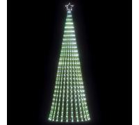 Sapin de Noël à LED 275 LED blanc chaud 180 cm cascade arbre jardin vidaXL