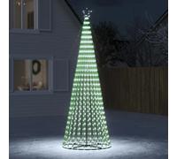 Sapin de Noël à LED 275 LED bleu 180 cm cascade arbre de jardin vidaXL