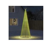 vidaXL Sapin de Noël à LED 688 LED blanc chaud 300 cm, décoration de Noël, lumière LED, lumière de Noël extérieure, cône de 358068 Blanc G