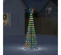 Sapin de Noël à LED 688 LED bleu 300 cm cascade arbre de jardin vidaXL