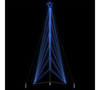 Sapin de Noël à LED 861 lumières Bleu 478 cm Acier Enduit de Poudre 8 Effets Lumineux intérieur extérieur décoration Festive Noël et Nouvel an