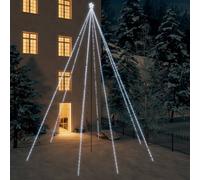 Sapin de Noël à LED Int/Extérieur 1300 LED bleu 8 m cascade arbre jardin vidaXL