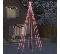 Sapin de Noël à LED Int/Extérieur 1300 LED bleu 8 m cascade arbre jardin vidaXL
